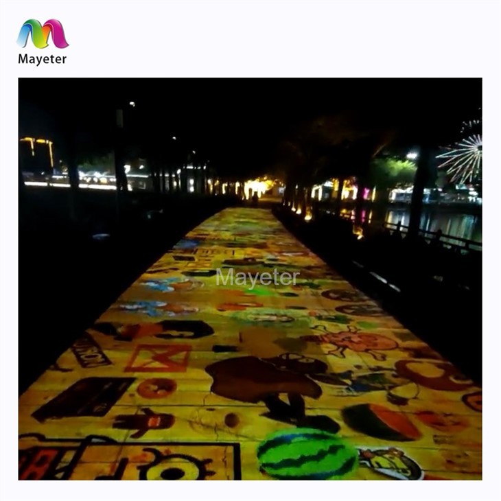 Interactive Floor Projection System Outdoor Advertising Projector